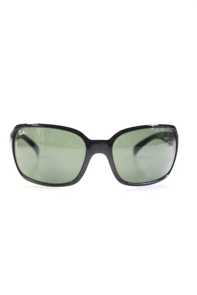 Ray Ban Womens RB 4068 Square Sunglasses Black Plastic