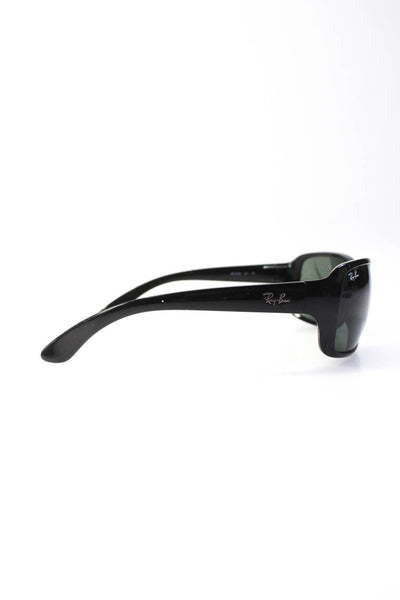 Ray Ban Womens RB 4068 Square Sunglasses Black Plastic