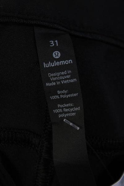 Lululemon Mens High Waist Skinny Flat Front Golf Pants Black Size 31