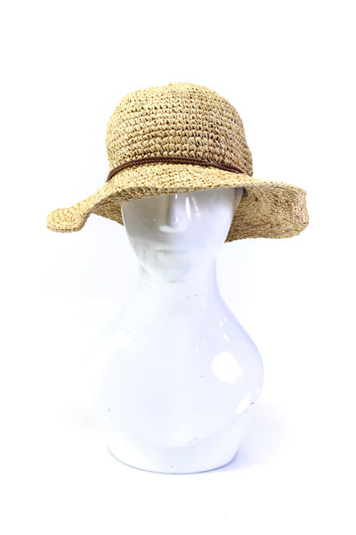 J Crew Women's Tassel Raffia Straw Panama Hat Size M/L