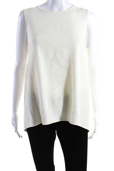 Rag & Bone Womens Round Neck Sleeveless Pullover Tank Blouse White Size M