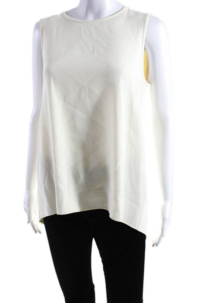 Rag & Bone Womens Round Neck Sleeveless Pullover Tank Blouse White Size M