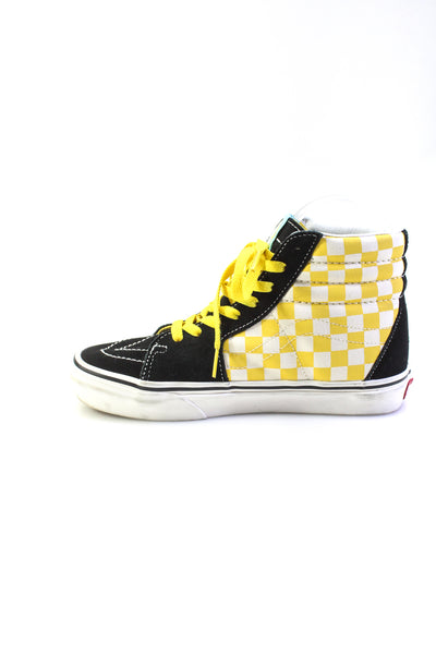 Vans x Simpsons Womens Lace Up Check Character Sneakers Black White Size 6.5