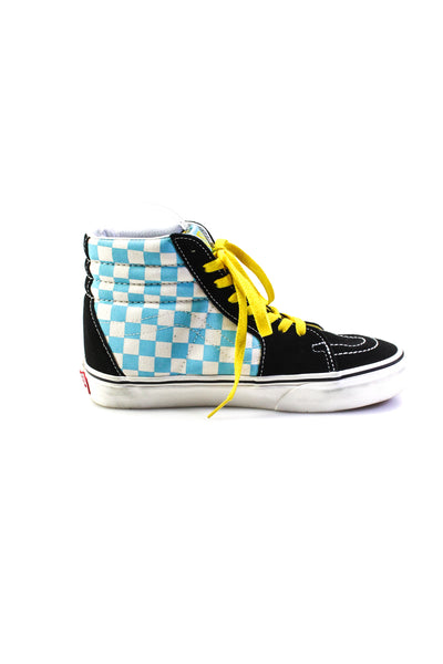 Vans x Simpsons Womens Lace Up Check Character Sneakers Black White Size 6.5