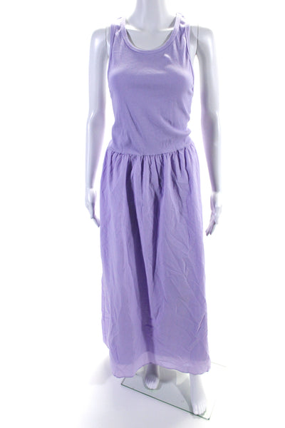 Xirena Women's Scoop Neck Sleeveless Fit Flare Maxi Dress Lavender Size XL