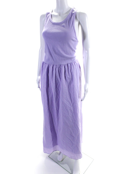 Xirena Women's Scoop Neck Sleeveless Fit Flare Maxi Dress Lavender Size XL