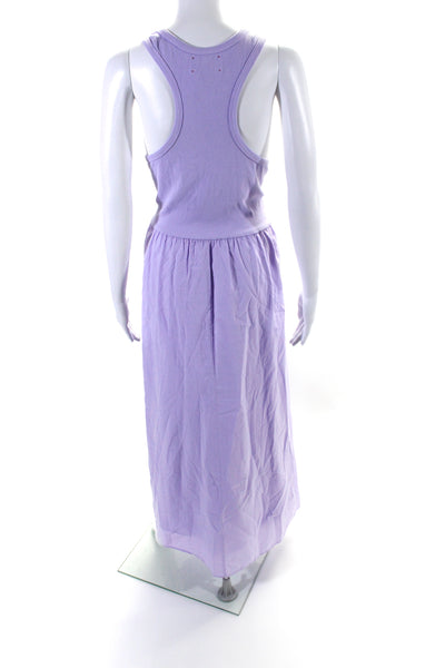 Xirena Women's Scoop Neck Sleeveless Fit Flare Maxi Dress Lavender Size XL