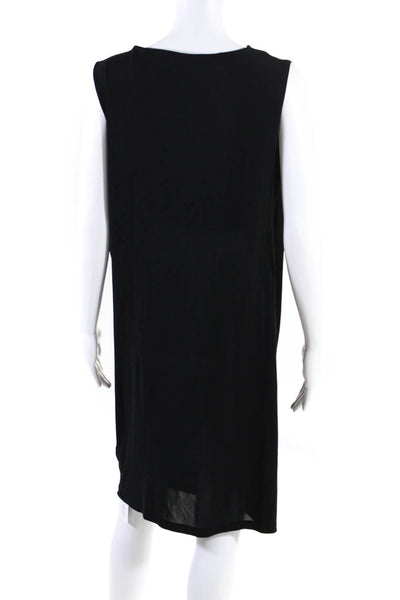 COS Womens Sleeveless Scoop Neck Knit Shift Dress Black Size Small