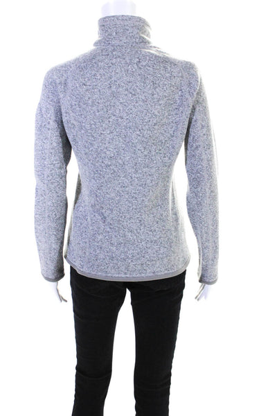 Patagonia Womens Long Sleeve 1/2 Zip Pullover Sweater Top Heather Gray Size S