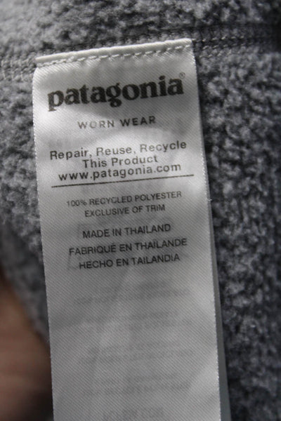 Patagonia Womens Long Sleeve 1/2 Zip Pullover Sweater Top Heather Gray Size S