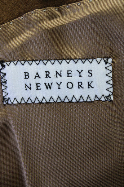 Barneys New York Mens Two Button Blazer Jacket Cinnamon Brown Size 44 Regular