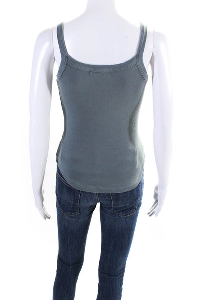 Michael Stars Womens Sleeveless Tank Top Light Blue Cotton Size Extra Small