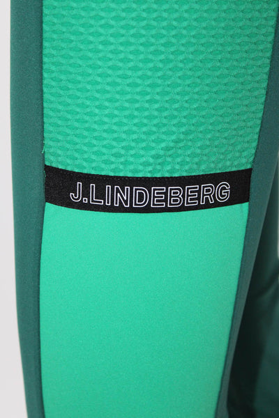 J. Lindeberg Womens Elastic Waistband High RIse Ankle Leggings Green Size Small