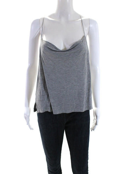 Cami Womens Cowl Neck Sleeveless Pullover Tank Top Casual Gray Size XL