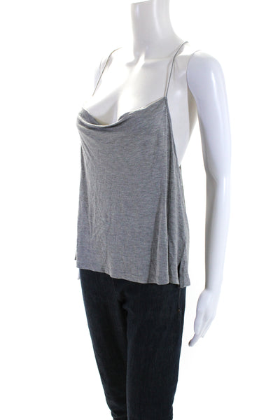 Cami Womens Cowl Neck Sleeveless Pullover Tank Top Casual Gray Size XL