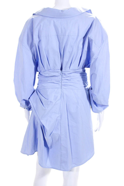 Alexander Wang Blue Cinched Shirtdress Size 8 from eBay Endless Runway