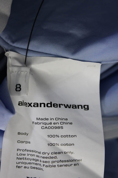 Alexander Wang Blue Cinched Shirtdress Size 8 from eBay Endless Runway