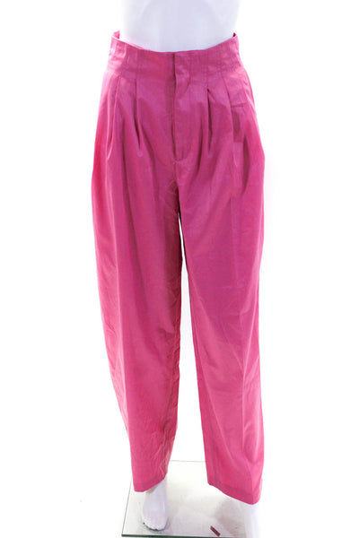 ROTATE Womens Pink Pleated High Rise Tapered Leg Janis Pants Size 2