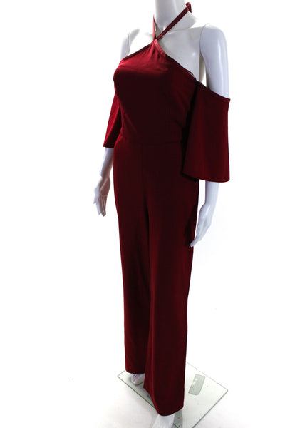 Sachin & Babi Womens Red Halter Jumpsuit Red Size 2 10861581