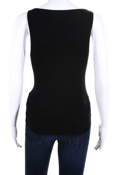 Michael Kors Black Ribbed Tank Top Size Medium from eBay Endless Runway