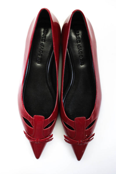 Marc Jacobs Red Pointed Toe Flats Size EUR 38 from eBay Endless Runway