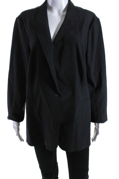 Banana Republic Standard Womens Single Button Blazer Jacket Black Size 20