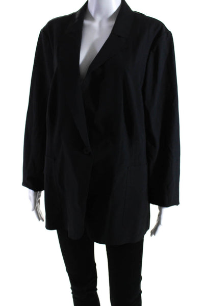 Banana Republic Standard Womens Single Button Blazer Jacket Black Size 20