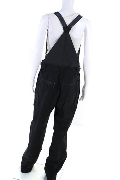 Scott Sports Mens ZIpper Fly Overalls Snow Pants Black Gray Size Large