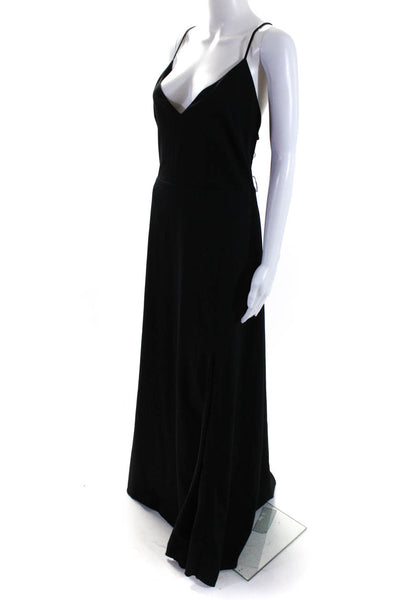 Nicholas Womens Black Belted Slip Gown Black Size 10 13235691