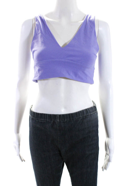 Lululemon Women's V-Neck Sleeveless Athletic Sport Bra Purple Size10