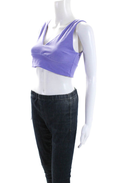 Lululemon Women's V-Neck Sleeveless Athletic Sport Bra Purple Size10