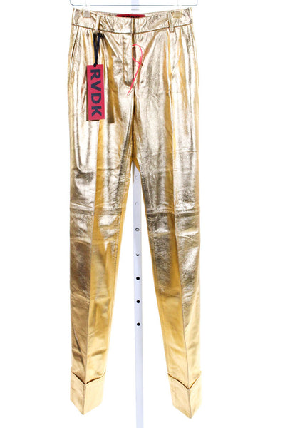 Ronald Van Der Kamp Metallic Gold Trousers FR 34 from eBay Endless Runway