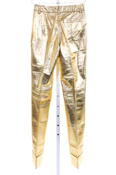 Ronald Van Der Kamp Metallic Gold Trousers FR 34 from eBay Endless Runway