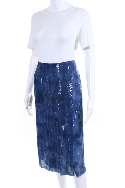 Ralph Lauren Embellished Indigo Pencil Skirt Size 2 from eBay Endless Runway