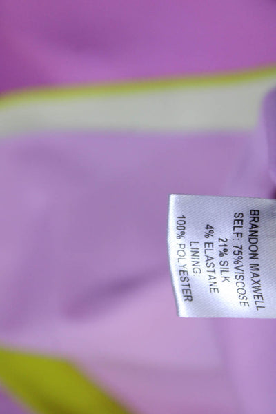 Brandon Maxwell Pink and Green Vera Shirtdress Size 8 from eBay Endless Runway