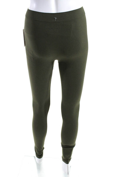 Helmut Lang Women's Pull-On Full Length Legging Olive Green Size XS