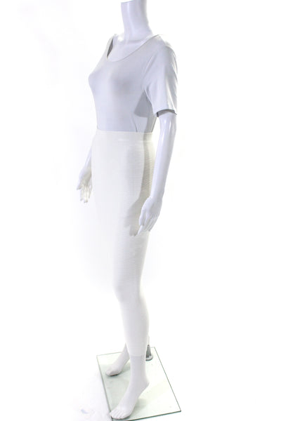 Cushnie Et Ochs Womens Pull On Stretch Body Con Skirt White Size Extra Small