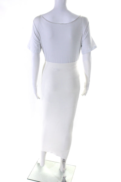 Cushnie Et Ochs Womens Pull On Stretch Body Con Skirt White Size Extra Small