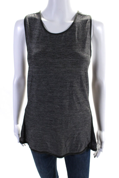 Lululemon Women's Scoop Neck Sleeveless Athletic Workout Tank Top Gray Size M