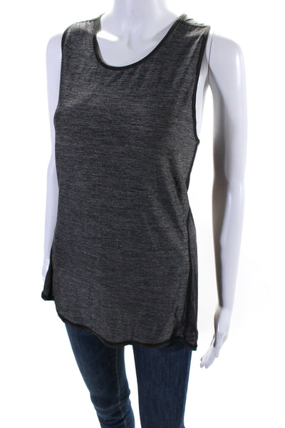 Lululemon Women's Scoop Neck Sleeveless Athletic Workout Tank Top Gray Size M