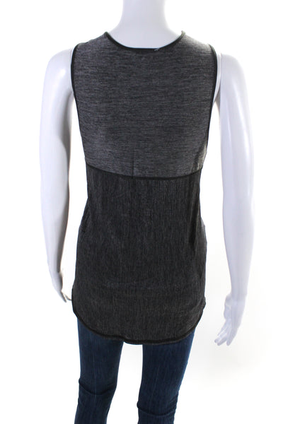 Lululemon Women's Scoop Neck Sleeveless Athletic Workout Tank Top Gray Size M