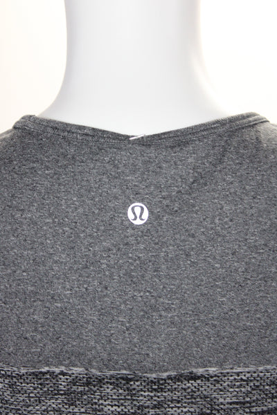 Lululemon Women's Scoop Neck Sleeveless Athletic Tank Top Gray Size M