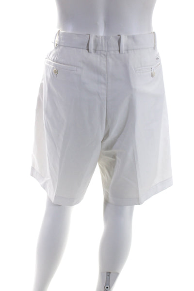 RLX Ralph Lauren Men's Hook Closure Flat Front Dress Short White Size 38