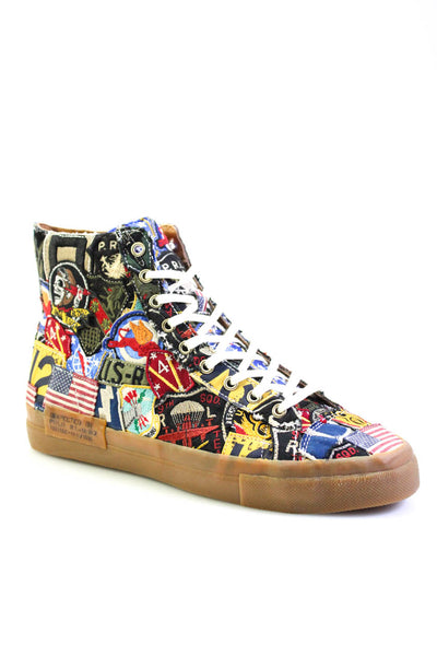 Ralph Lauren Patchwork Hightop Sneakers Size 10 from eBay Endless Runway