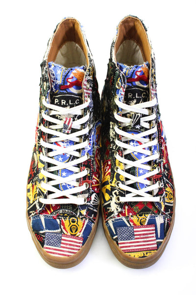 Ralph Lauren Patchwork Hightop Sneakers Size 10 from eBay Endless Runway