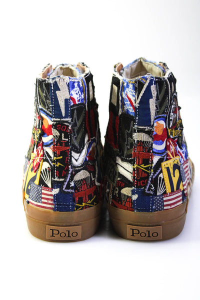 Ralph Lauren Patchwork Hightop Sneakers Size 10 from eBay Endless Runway