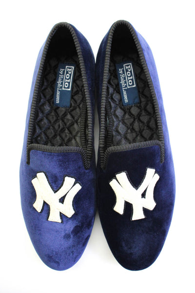 Ralph Lauren NY Yankees Velvet Driver Shoes in Blue Size 11 from eBay Endless Ru