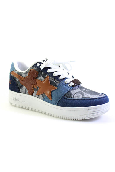 Coach x Bape Patchwork Blue Sneakers Size 9 from eBay Endless Runway