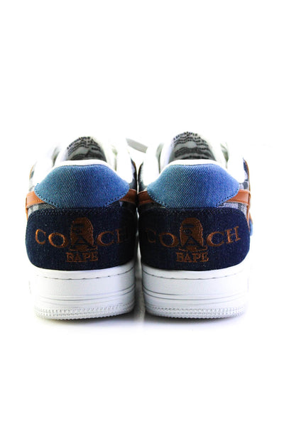 Coach x Bape Patchwork Blue Sneakers Size 9 from eBay Endless Runway