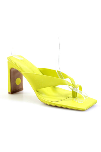 Simkhai Evangeline Leather Thong Sandals in Lime EUR 38 from eBay Endless Runway